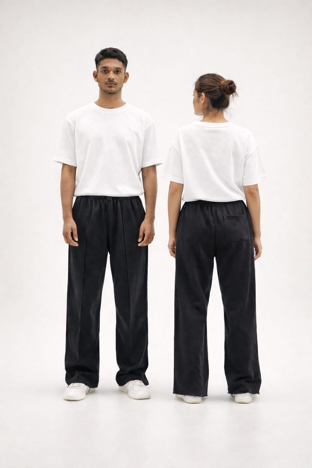 Shadowed Black || Unisex Wide-leg Pant