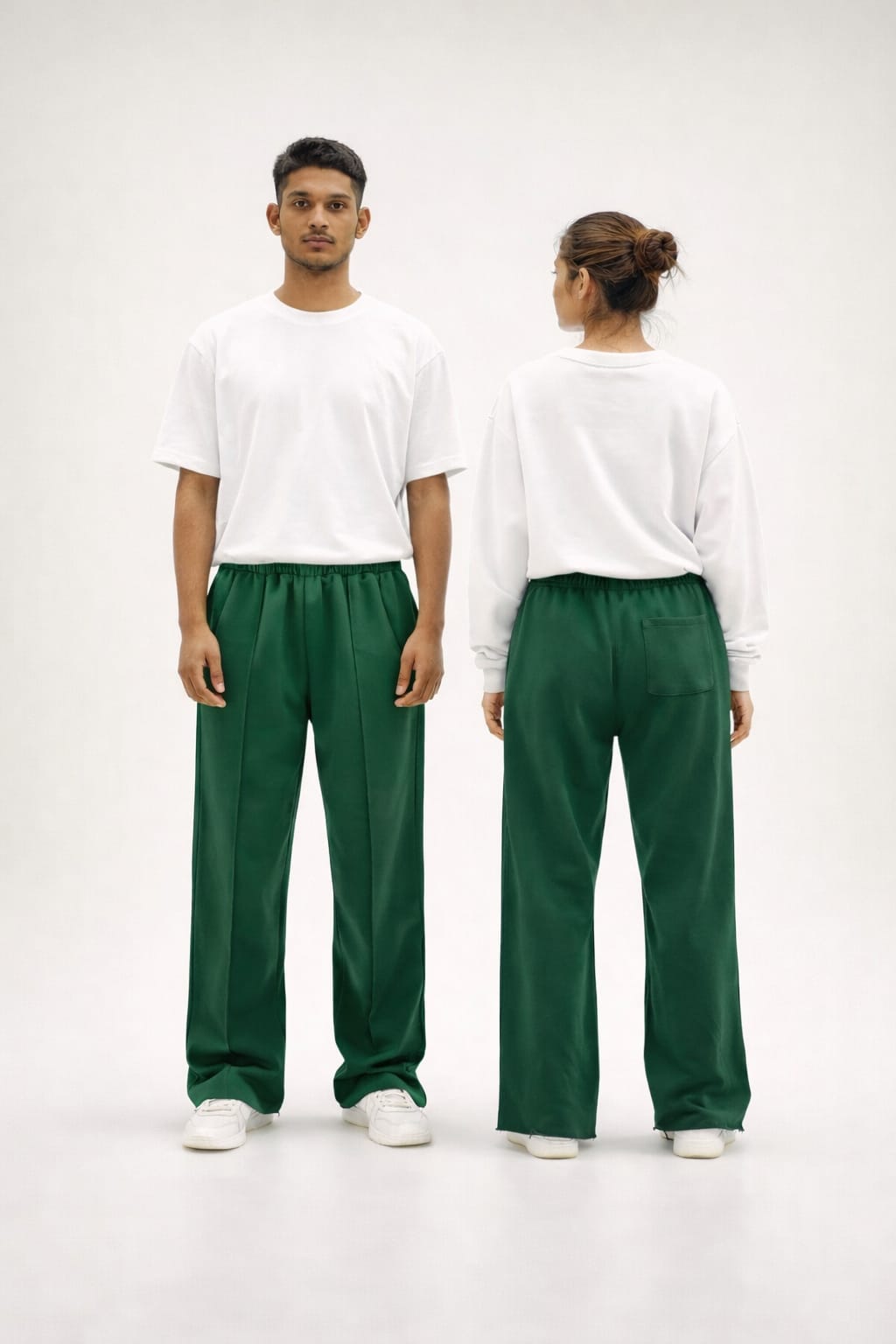 Misted Green || Unisex Wide-leg Pant