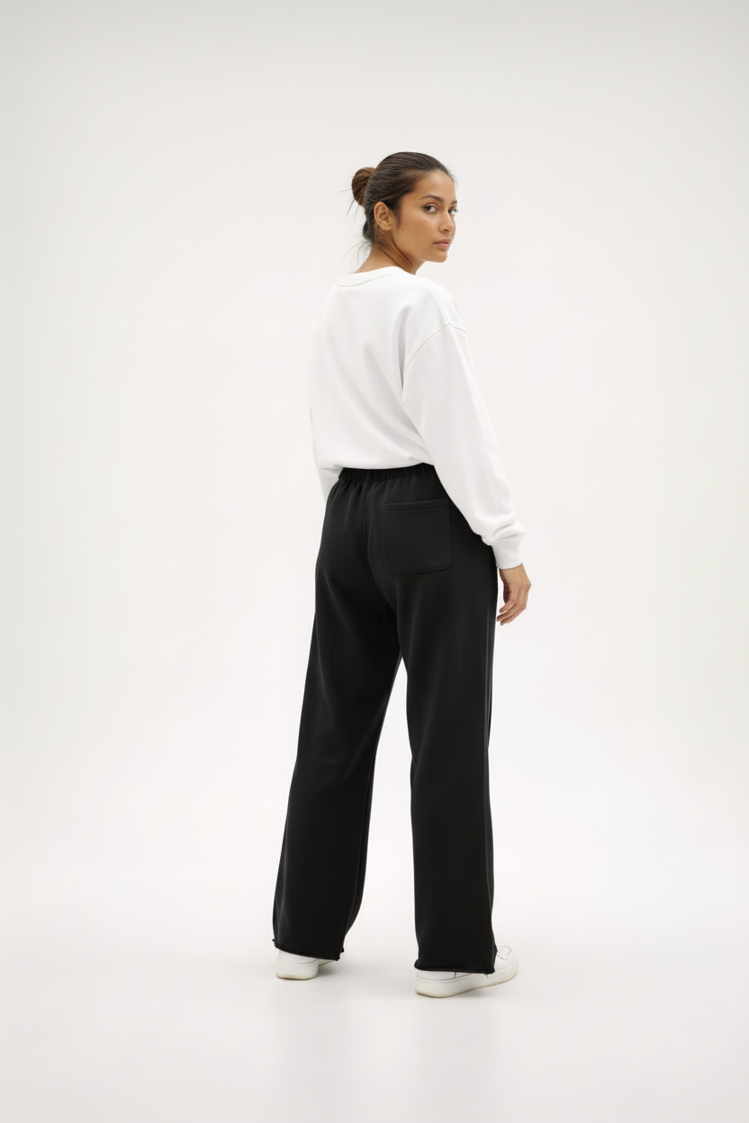 Shadowed Black || Unisex Wide-leg Pant