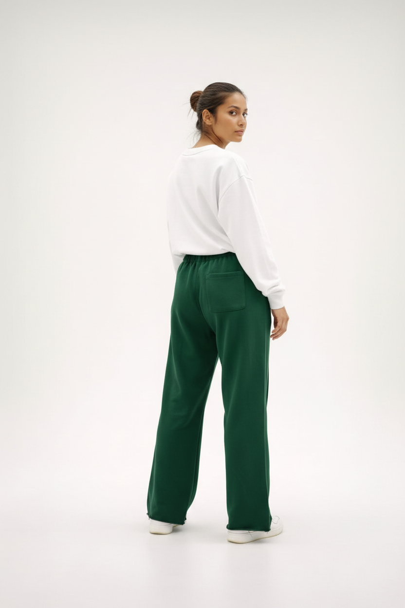 Misted Green || Unisex Wide-leg Pant